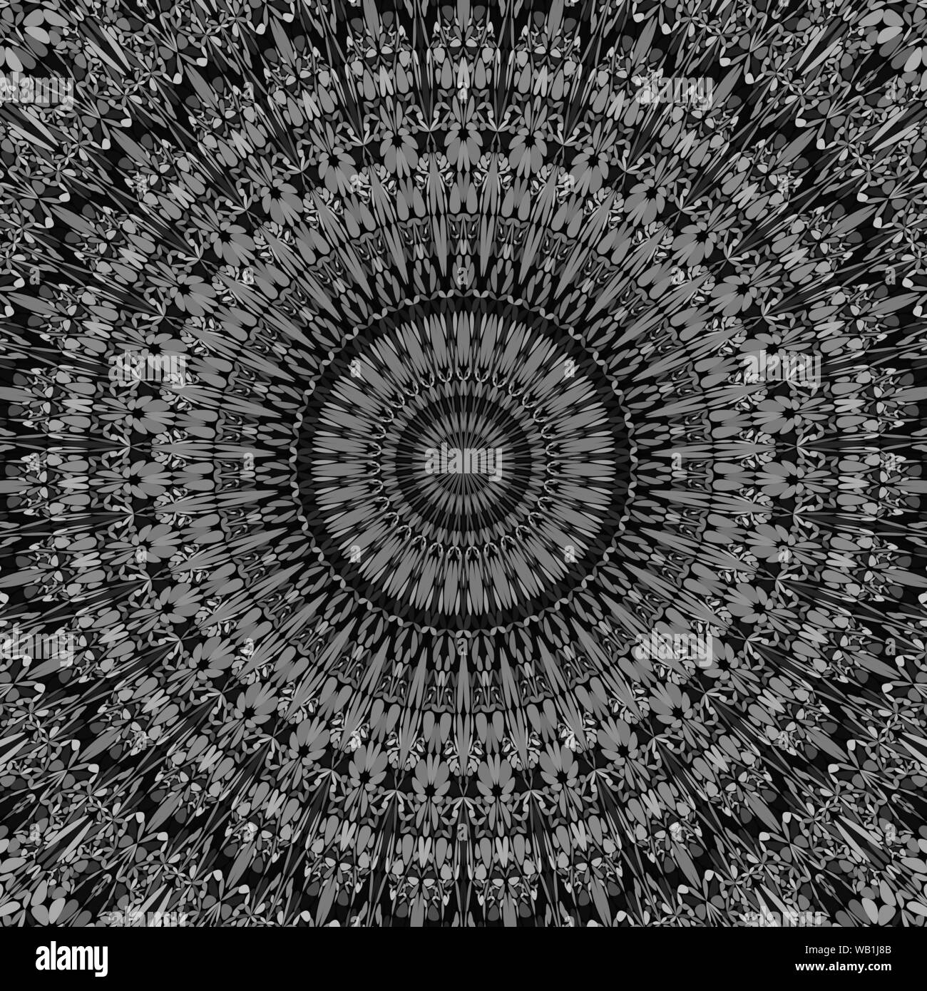 Abstract floral mandala background design - circular vector geometry ...