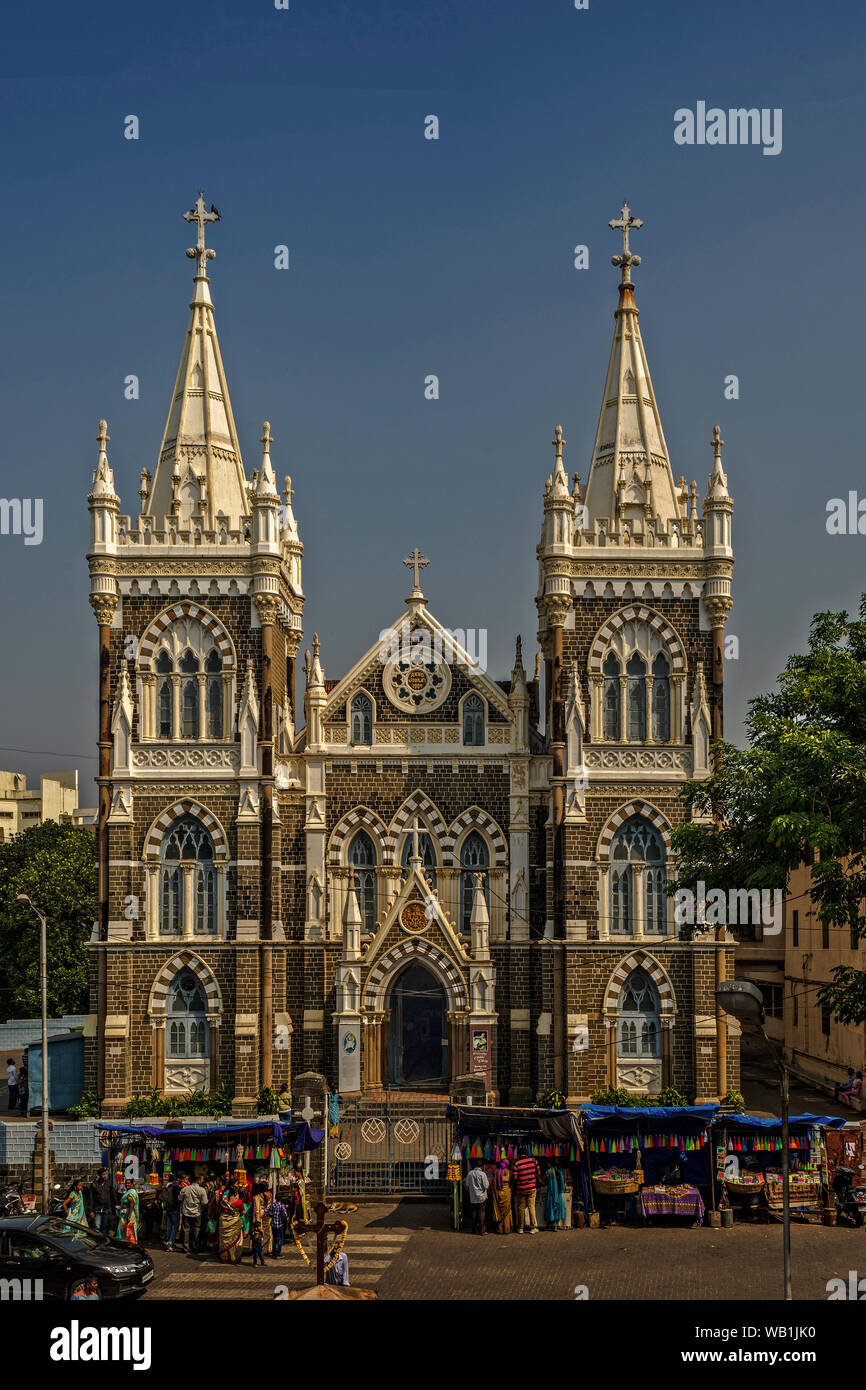 05—Nov-2016-Mount Mary Church; Basilica of Our Lady of the Mount-Bandra Mumbai Maharashtra INDIA Stock Photo