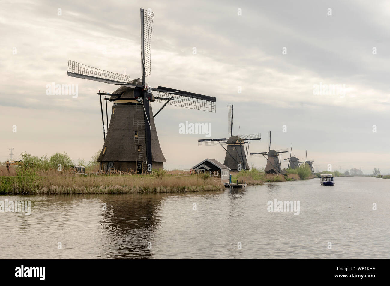 Europe, European, Netherlands, Kinderdijk, 30078046 Stock Photo