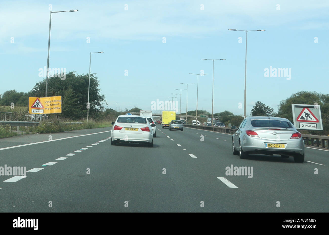 The forthcoming 'smart motorway' on the M4 road in Slough, Berkshire ...