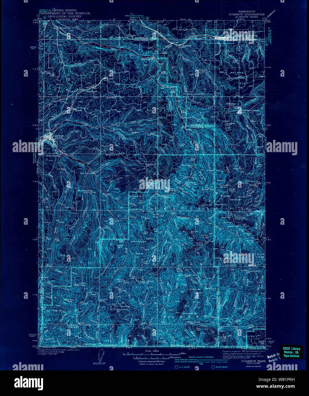 Map of pomeroy hires stock photography and images Alamy