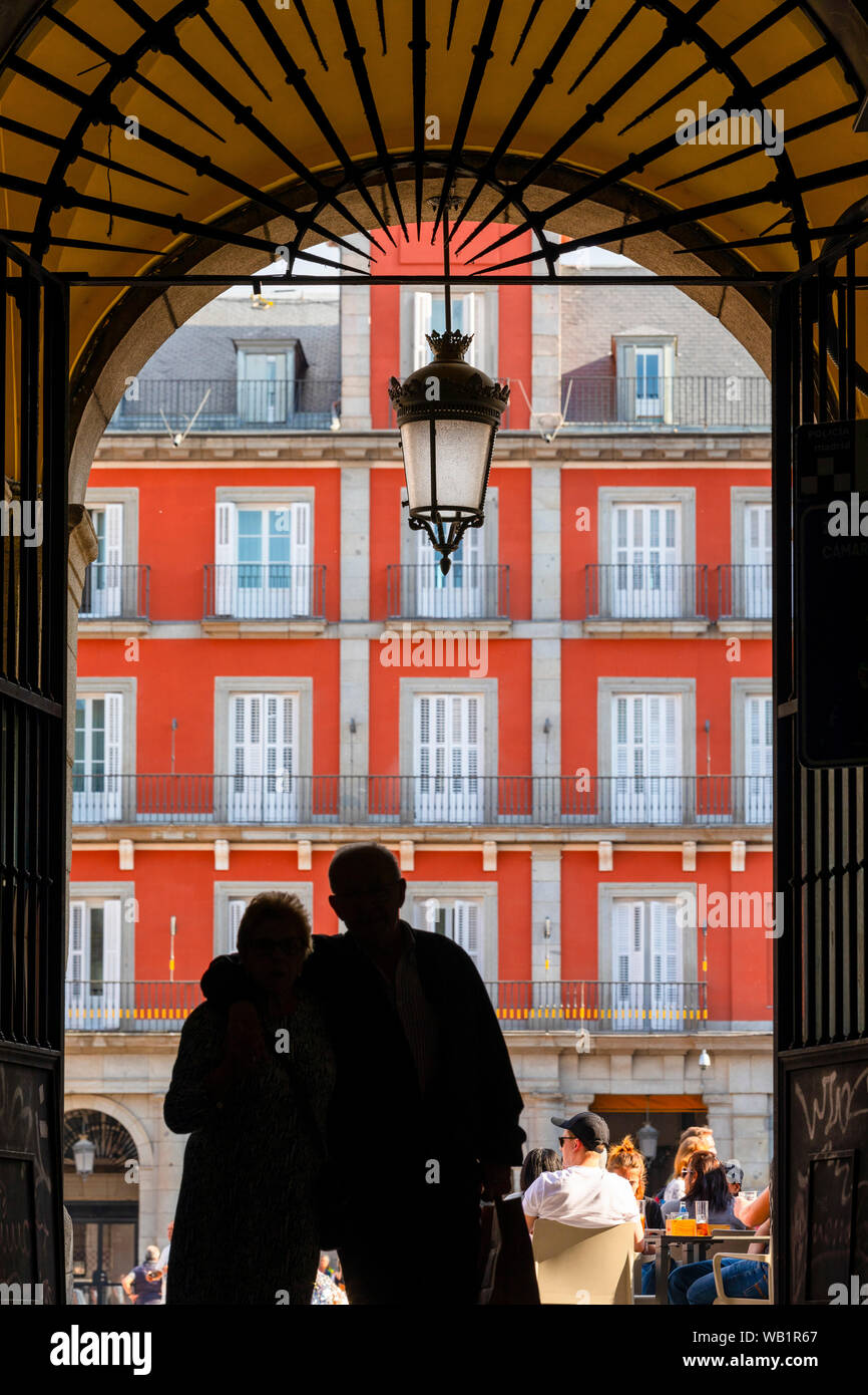 Plaza Mayor, Madrid, Spain, South West Europe Stock Photo