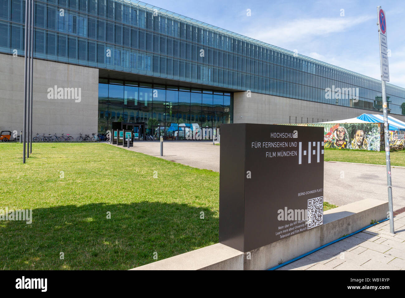 The Hochschule für Fernsehen und Film München (University of Television and Film), Munich, Germany. Stock Photo