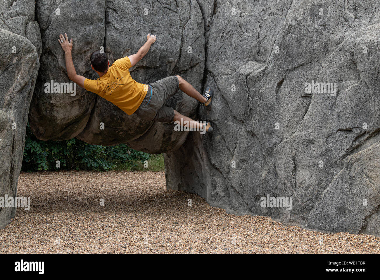 Teenager indoor climbing wall hi-res stock photography and images - Alamy