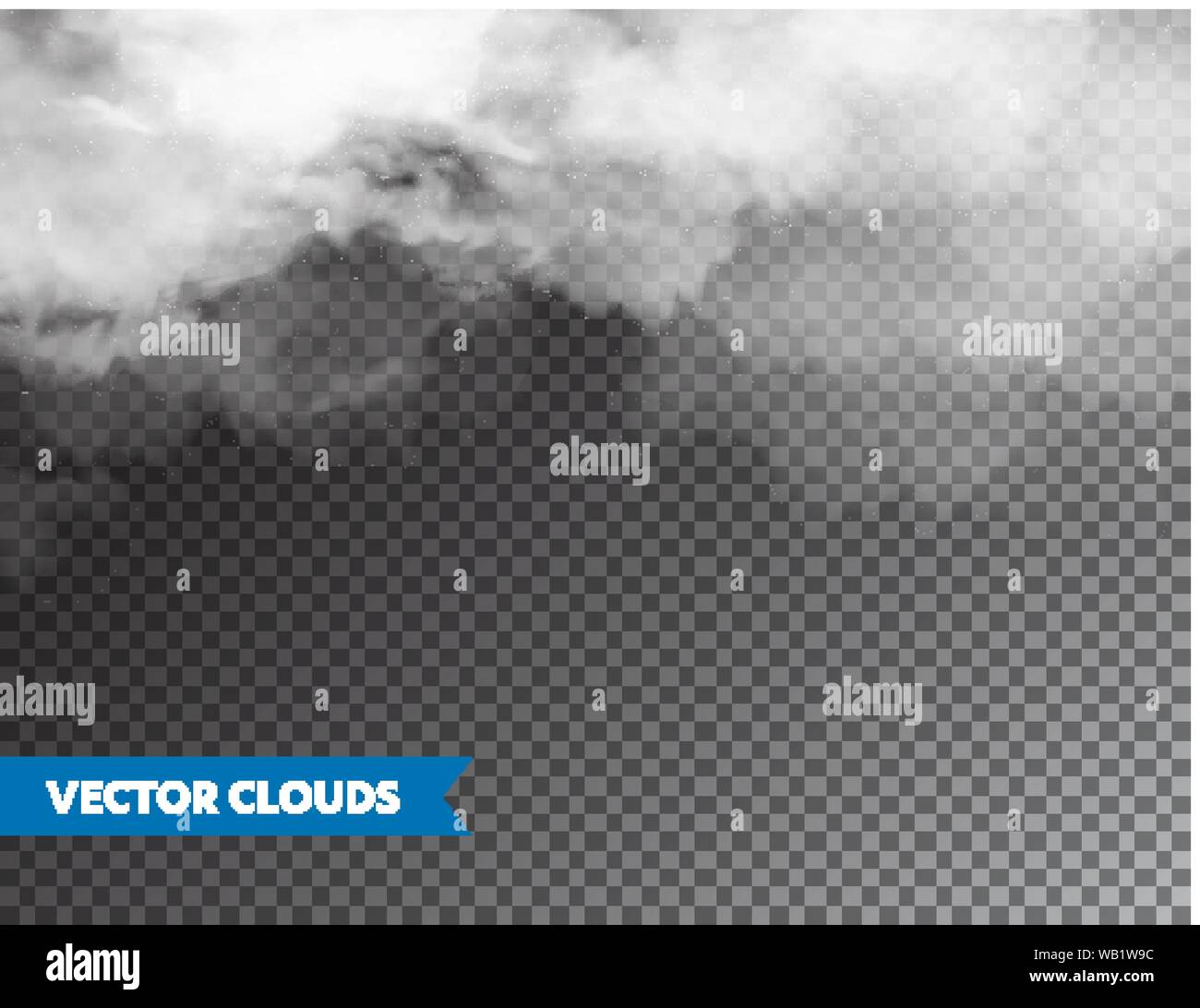 Realistic Clouds. Isolated Cloud on Transparent Background. Sky ...