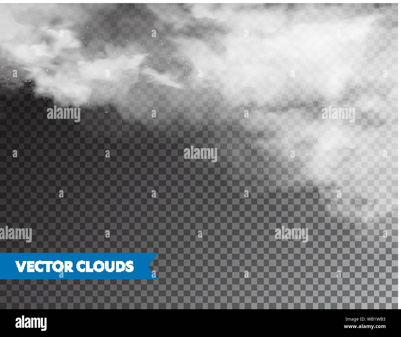 Realistic Clouds. Isolated Cloud on Transparent Background. Sky ...