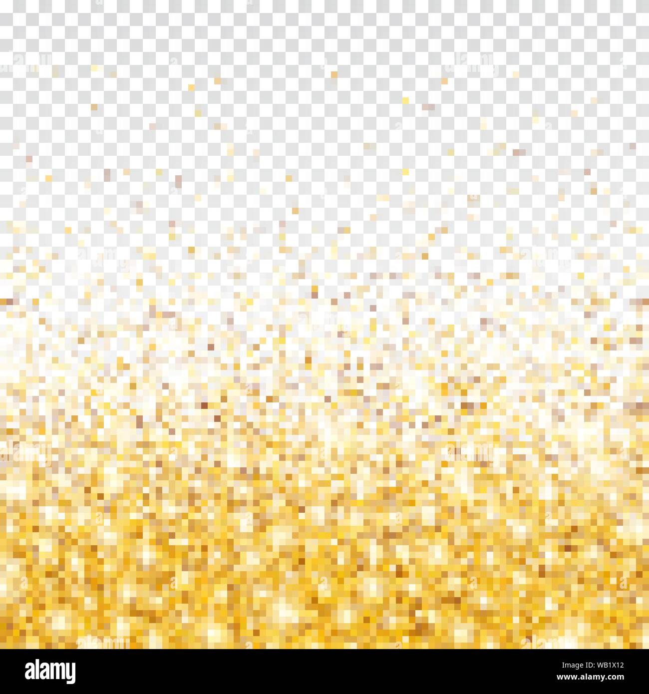 Glitter Confetti Gold Glitter Falling On Transparent Background Christmas  Bright Shimmer Design Glowing Particles Effect For Luxury Greeting Card  Vector Illustration Stock Illustration - Download Image Now - iStock