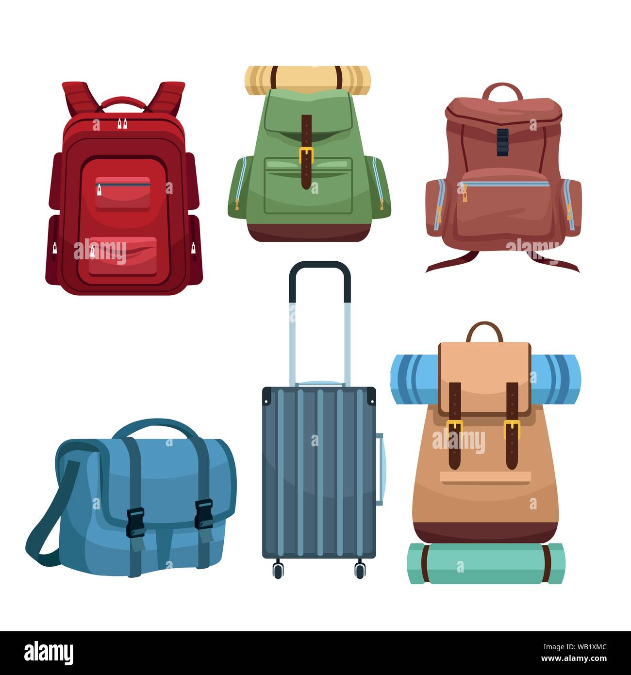 Luggage backpacks Cut Out Stock Images & Pictures - Alamy