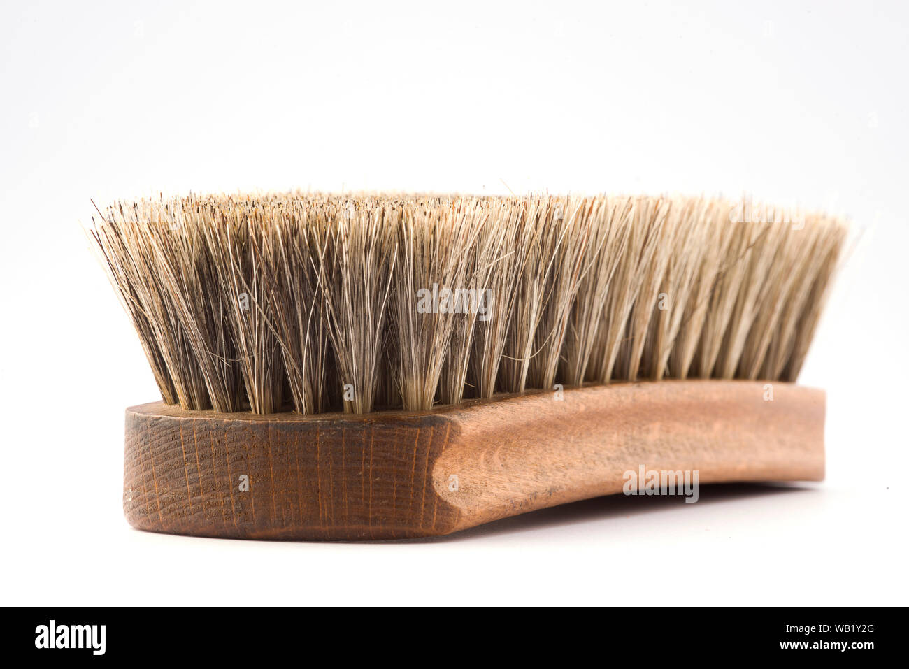 Shoe polishing brush made with horse mane Stock Photo Alamy