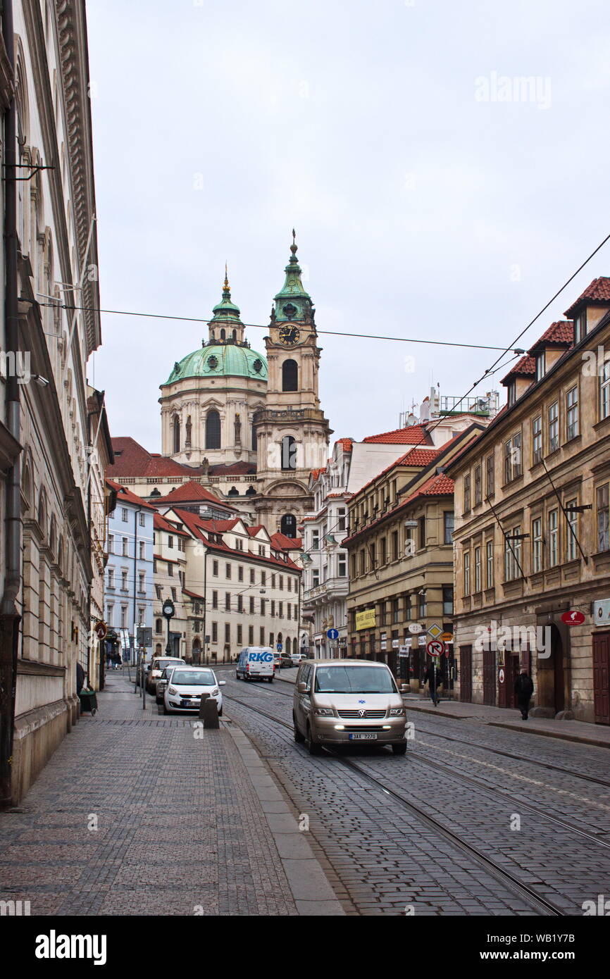 Streets of Prague Stock Photo