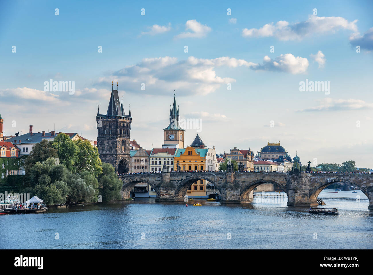 Prague river walk hi-res stock photography and images - Alamy