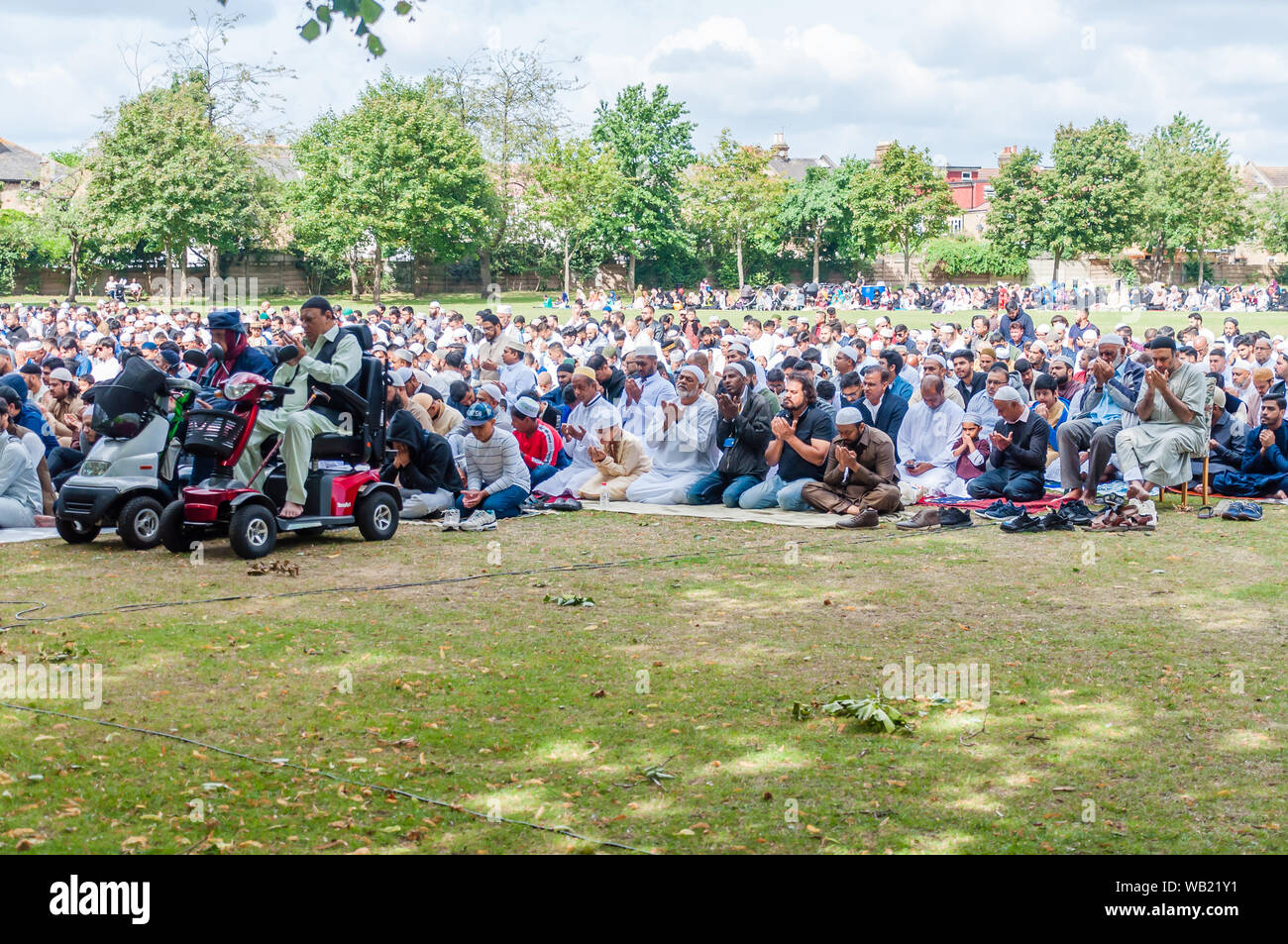 London, England, UK August 11, 2019Eid alAdha, Eid prayers in the