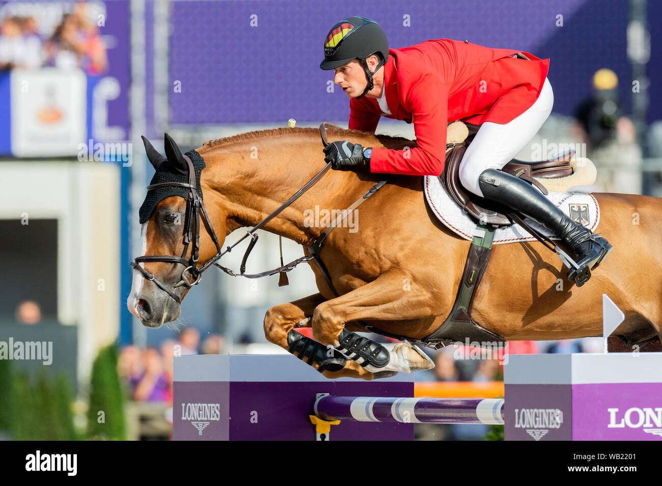 Euro Equestrian Rider Rotterdam, Netherlands. 23rd Aug, 2019. European championship ...