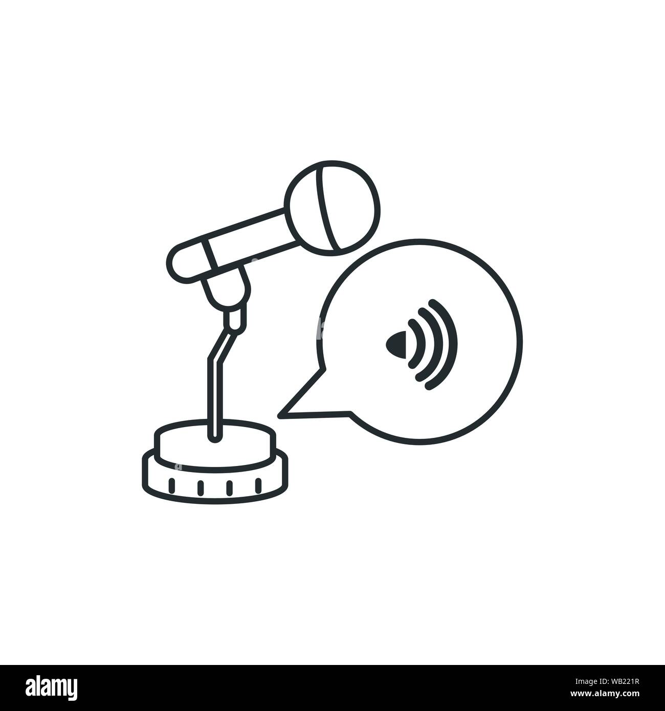 microphone audio device technology icon vector illustration design ...