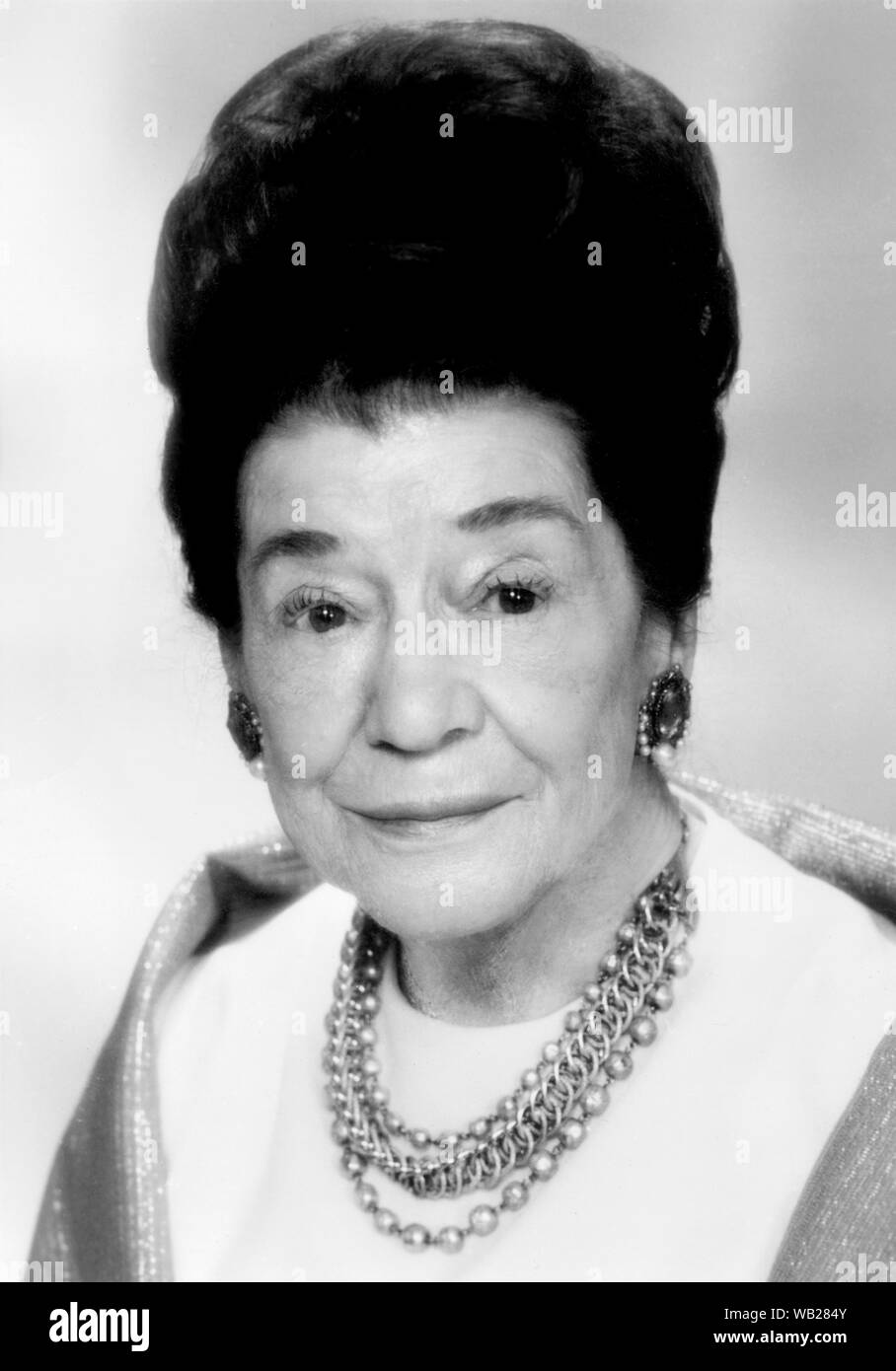 Silent Film Actress Minta Durfee Arbuckle, Publicity Portrait, 1970's Stock Photo