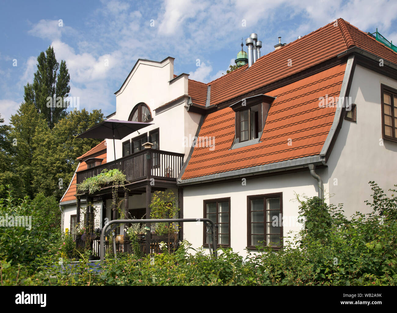 Privat house in Sopot. Poland Stock Photo