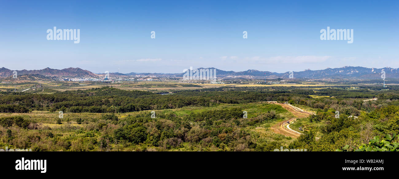 Panoramic View from the Dora observatory Stock Photo