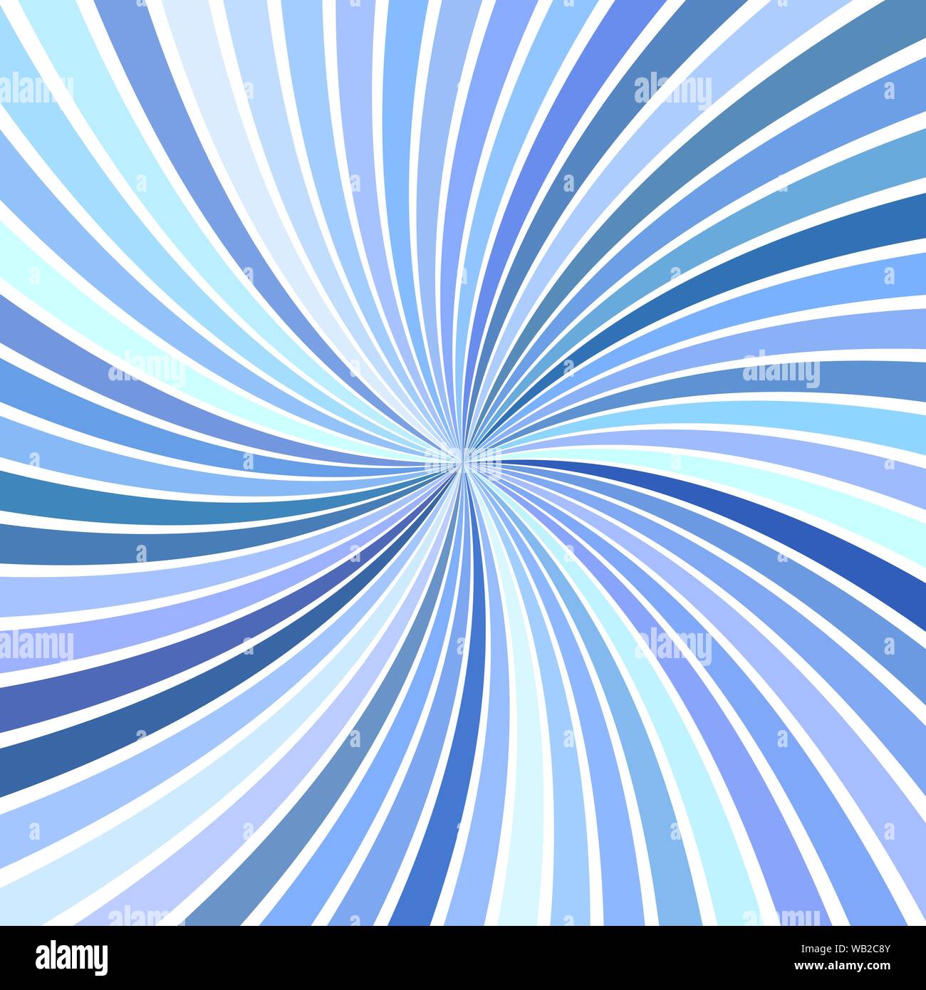 Blue and white spiral background - design Vector Image