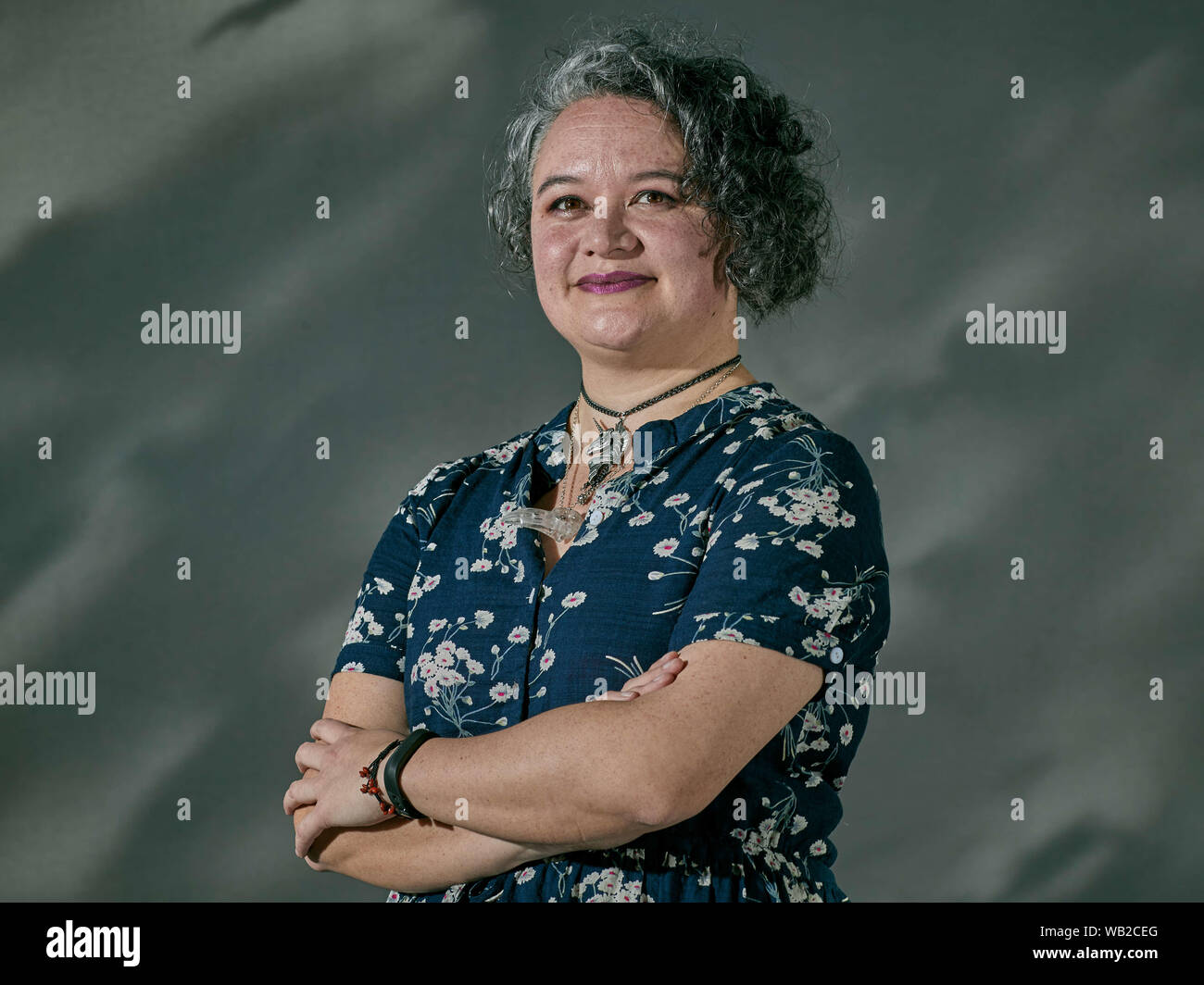 Edinburgh, Scotland, United Kingdom, 23 August 2019. Edinburgh International Book Festival. Photo call: Whiti Hereaka .  Credit Andrew Eaton/Alamy Stock Photo