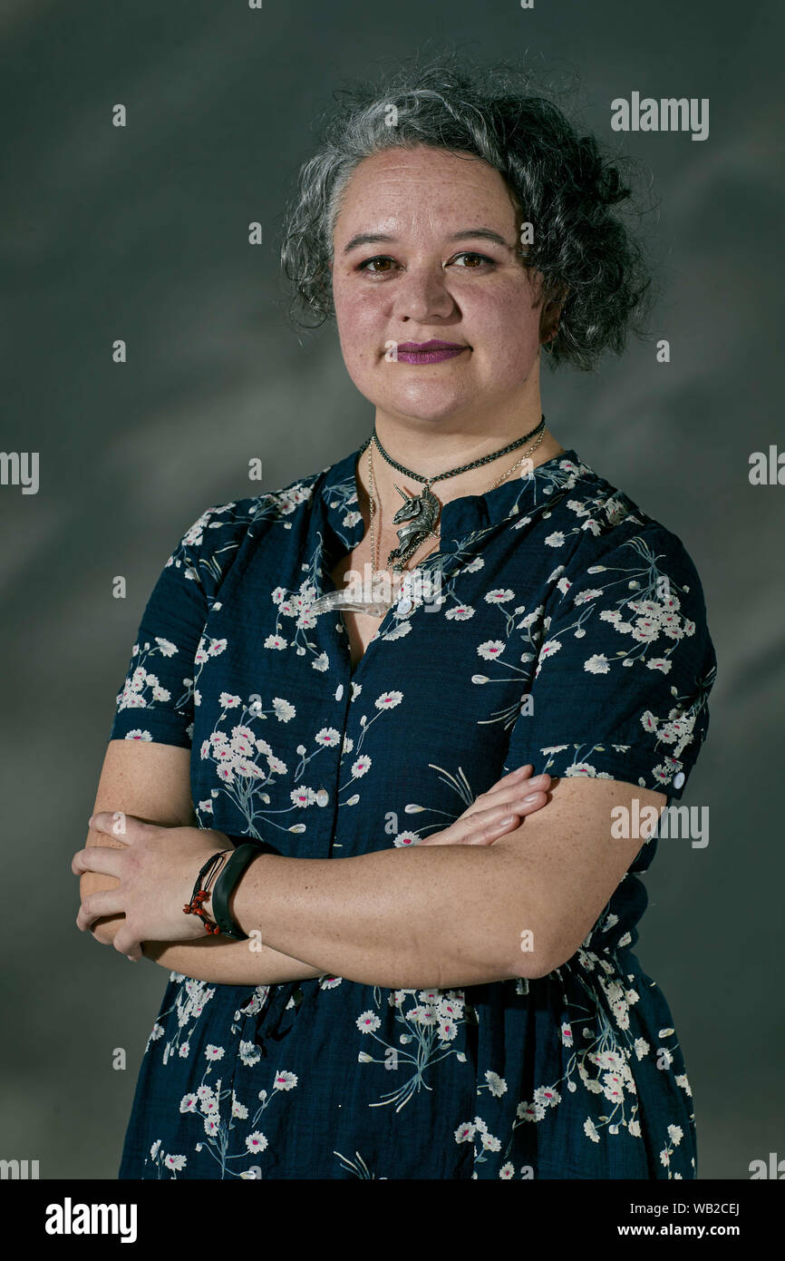 Edinburgh, Scotland, United Kingdom, 23 August 2019. Edinburgh International Book Festival. Photo call: Whiti Hereaka .  Credit Andrew Eaton/Alamy Stock Photo