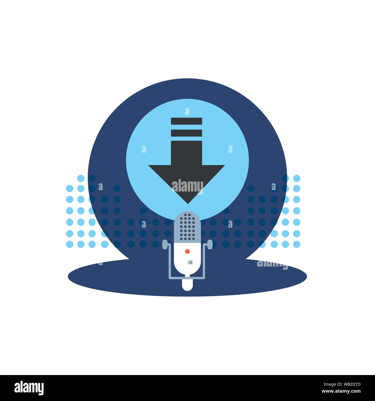 microphone audio device technology icon vector illustration design ...