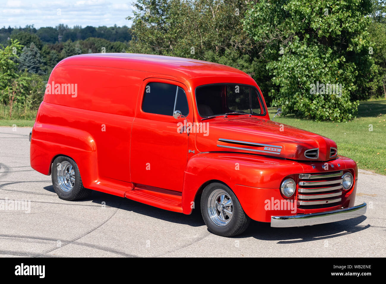 1949 Ford Custom Panel Truck Stock Photo