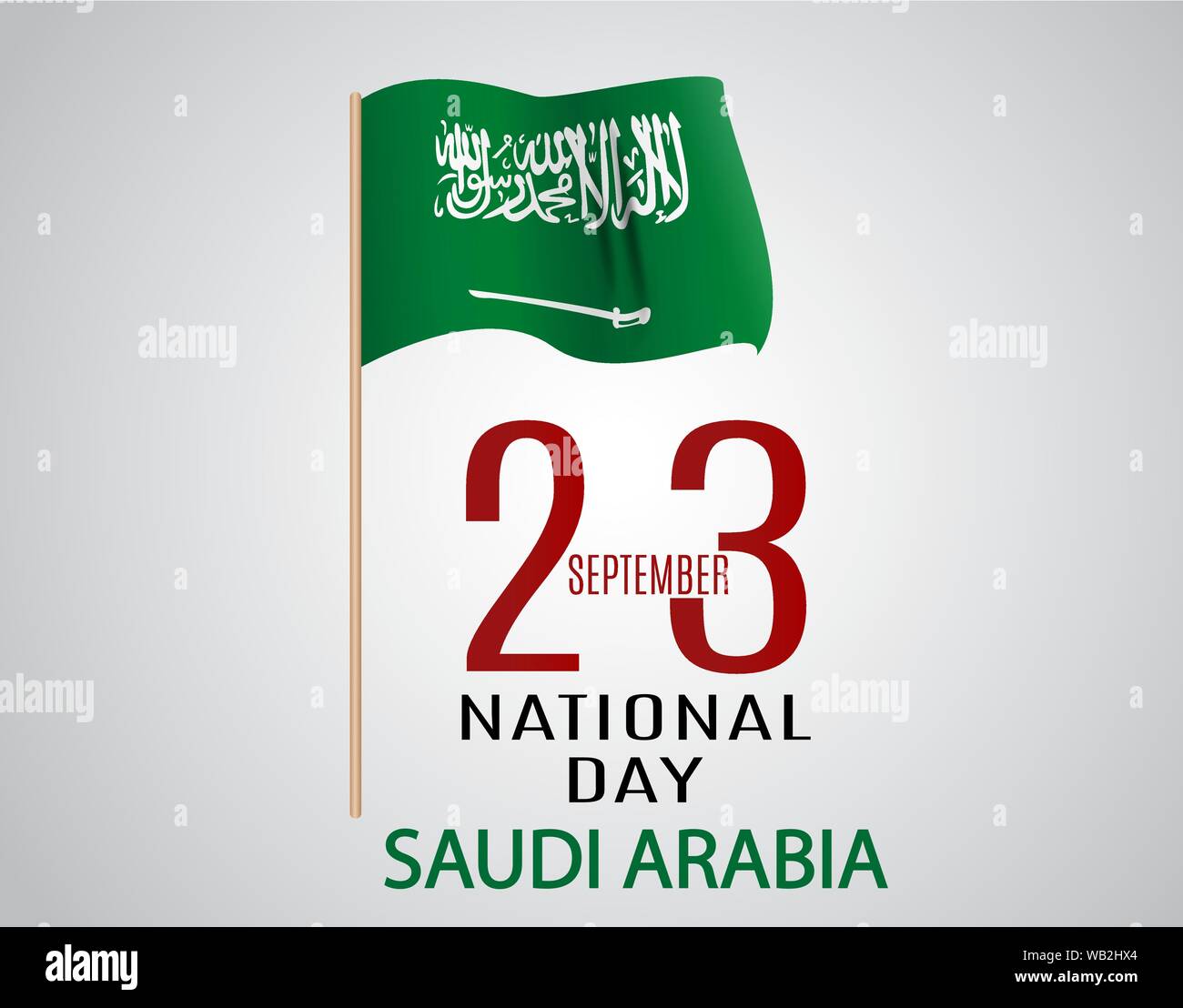 Saudi Arabia National Day September 23 Kingdom Of Saudi Arabia Independence Day Vector 
