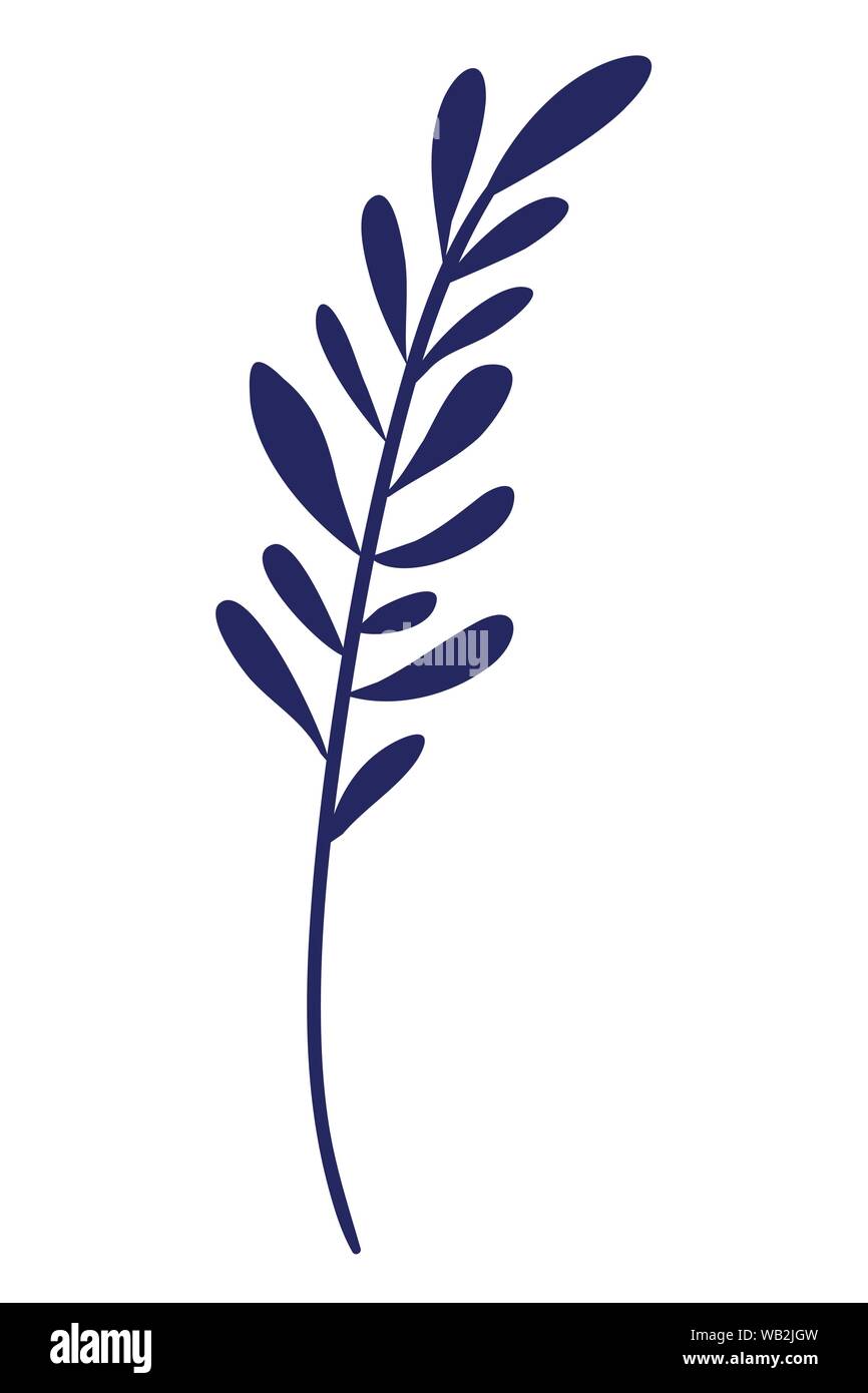 branch with leaf isolated icon Stock Vector Image & Art - Alamy