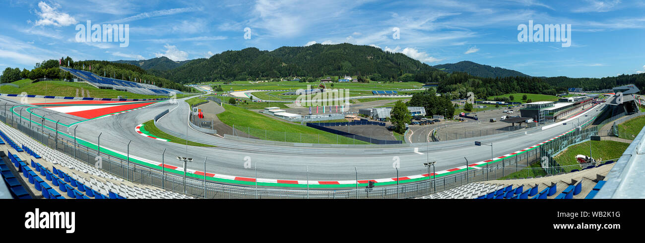 skyde Merchandising Tilhører Spielberg Styria / Austria - August 15 2019 Panoramic view of Red Bull Ring  The Red Bull Ring is a motorsport race track in Spielberg Styria Austria  Stock Photo - Alamy