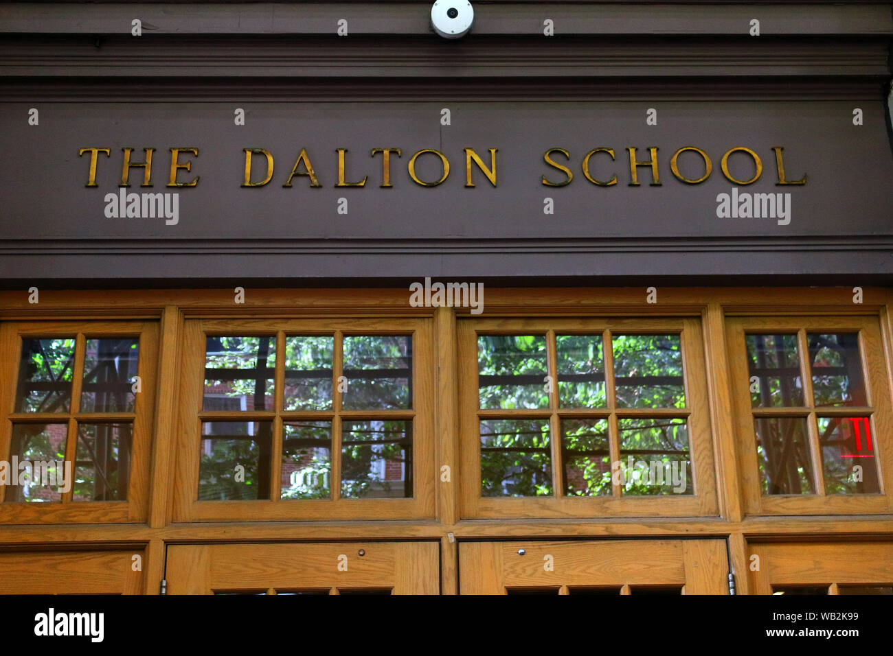 The Dalton School, where Jeffrey Epstein worked as a teacher, with Donald Barr as the headmaster in mid 1970s, Manhattan on JULY 19th, 2019 Stock Photo