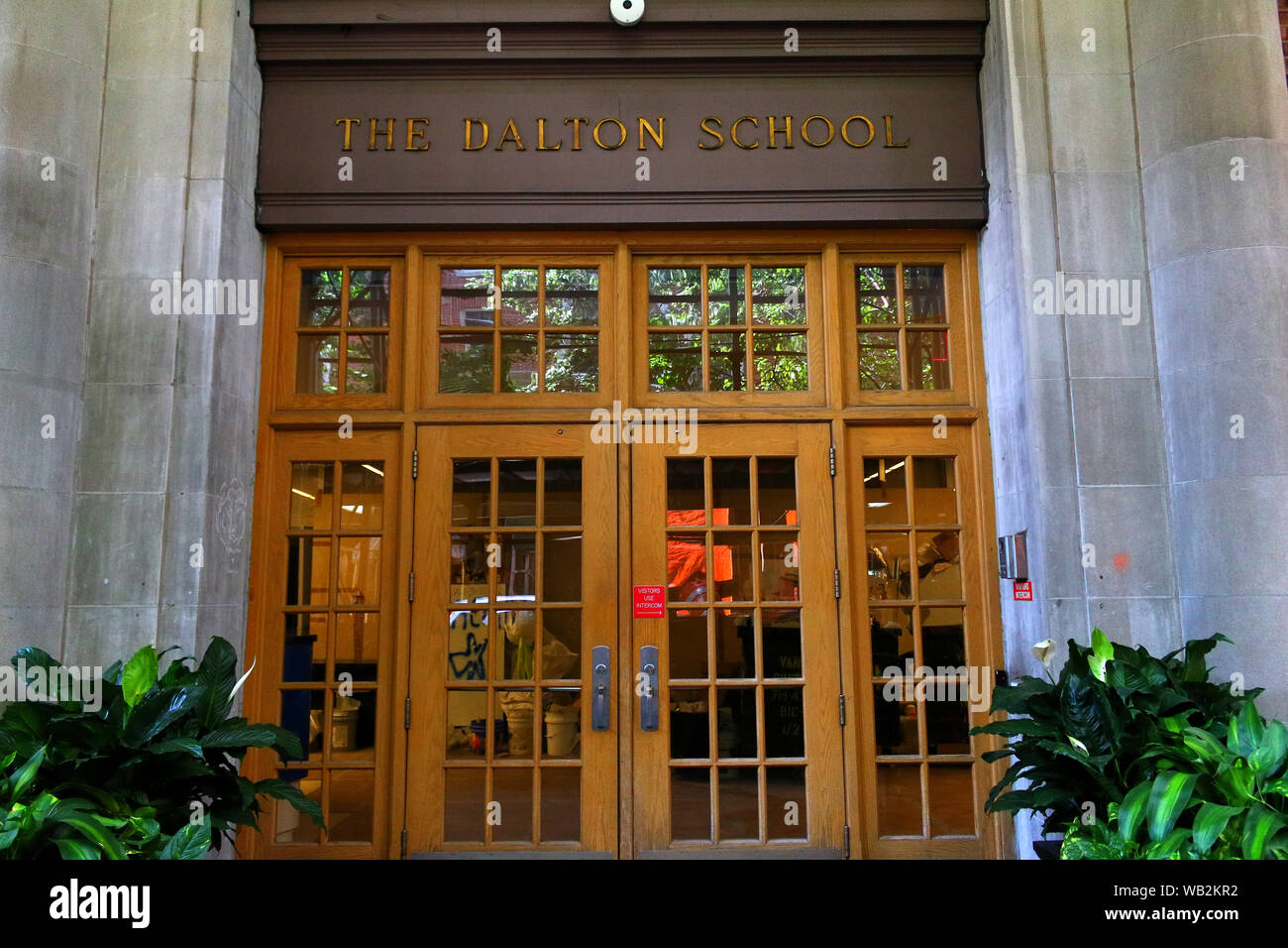 The Dalton School, where Jeffrey Epstein worked as a teacher, with Donald Barr as the headmaster in mid 1970s, Manhattan on JULY 19th, 2019 Stock Photo