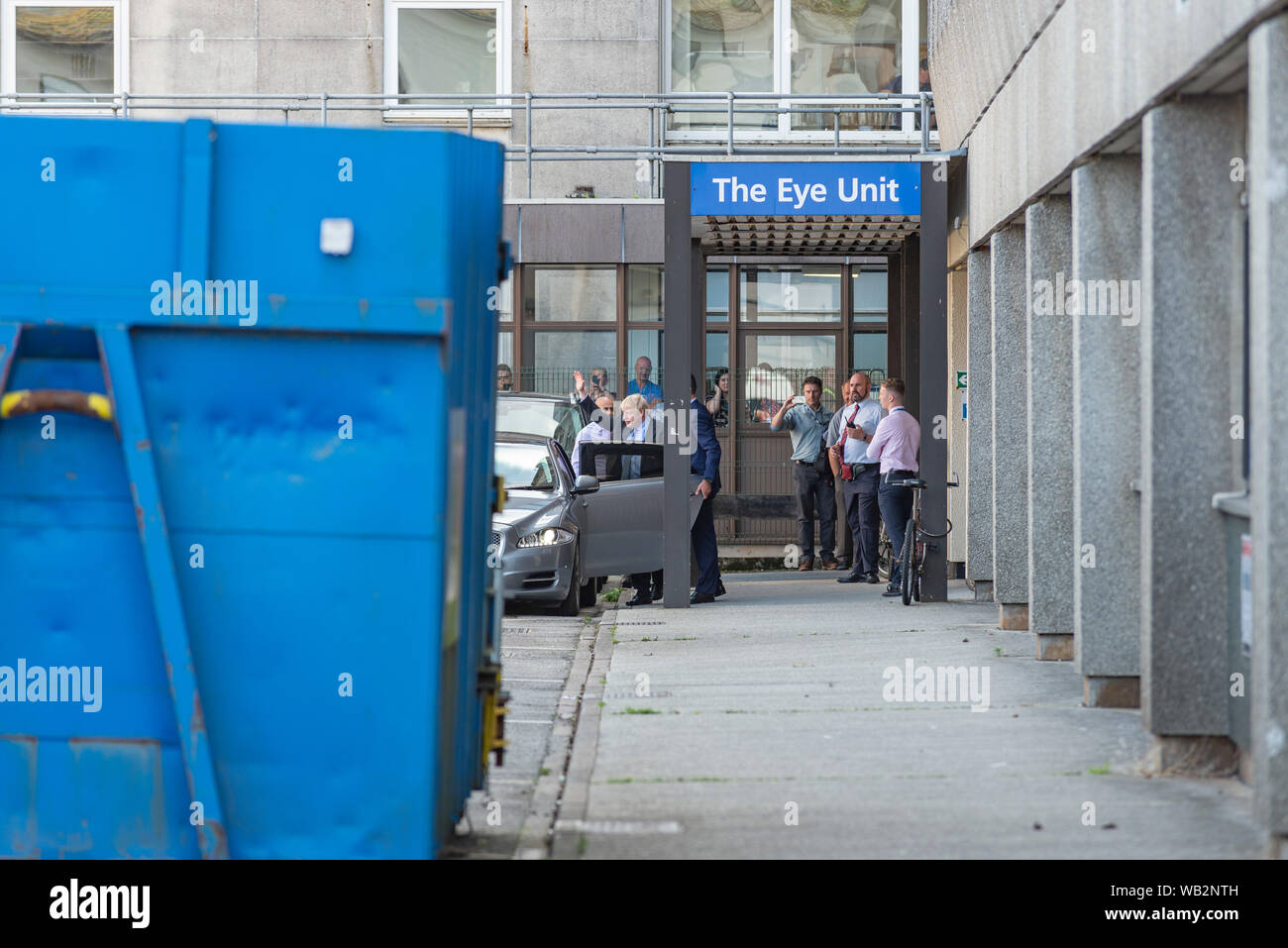 Royal Cornwall Hospital, Truro, Cornwall, UK. Prime Minister Boris