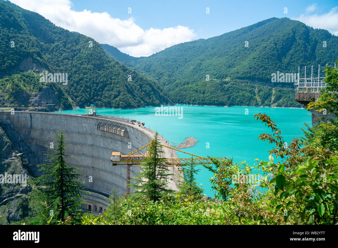 Enguri Caucasus enguri hydroelectric dam hi-res stock photography and images ...