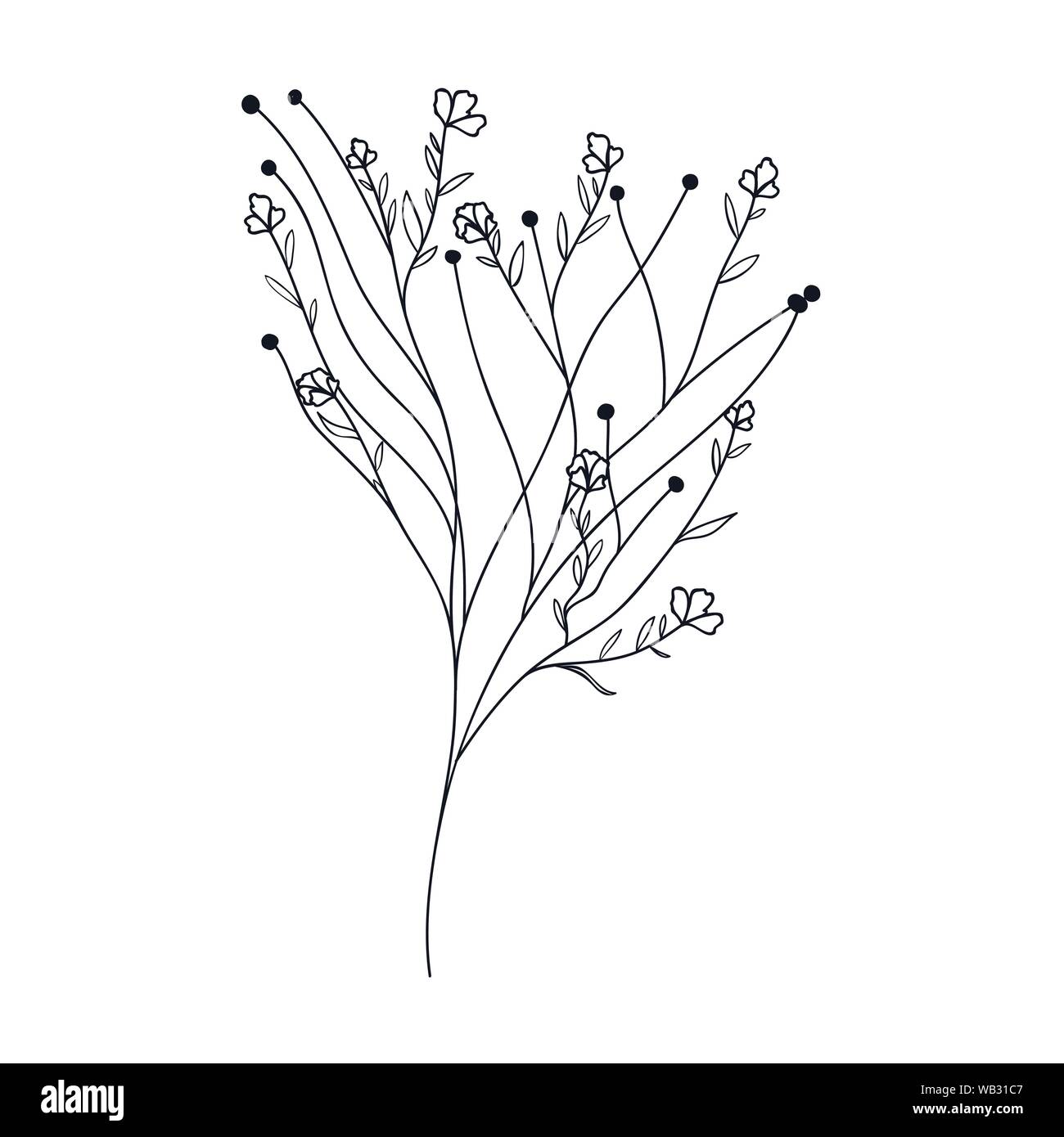 branch with leaves isolated icon Stock Vector Image & Art - Alamy