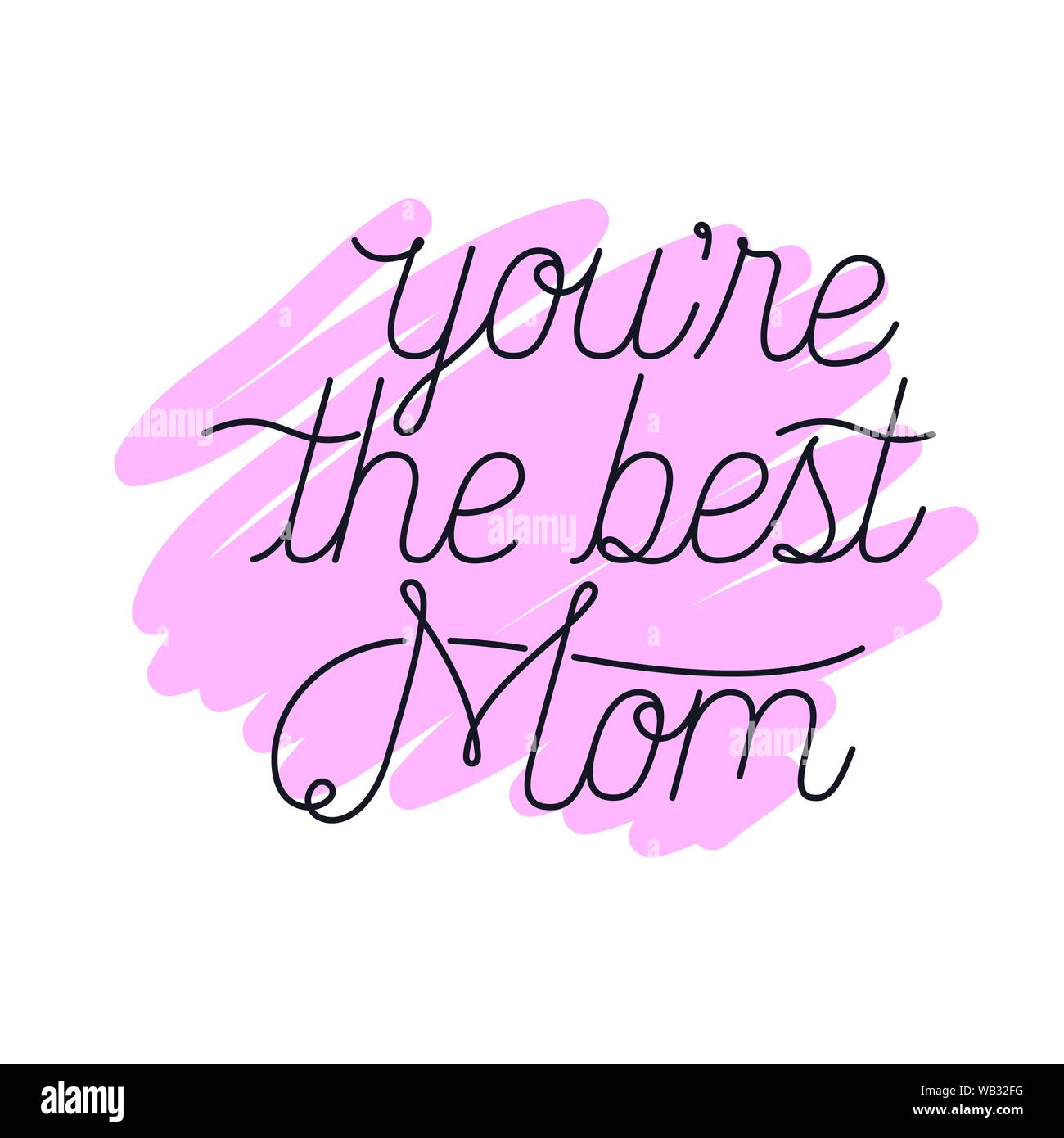 Hand writing mom Stock Vector Images Alamy