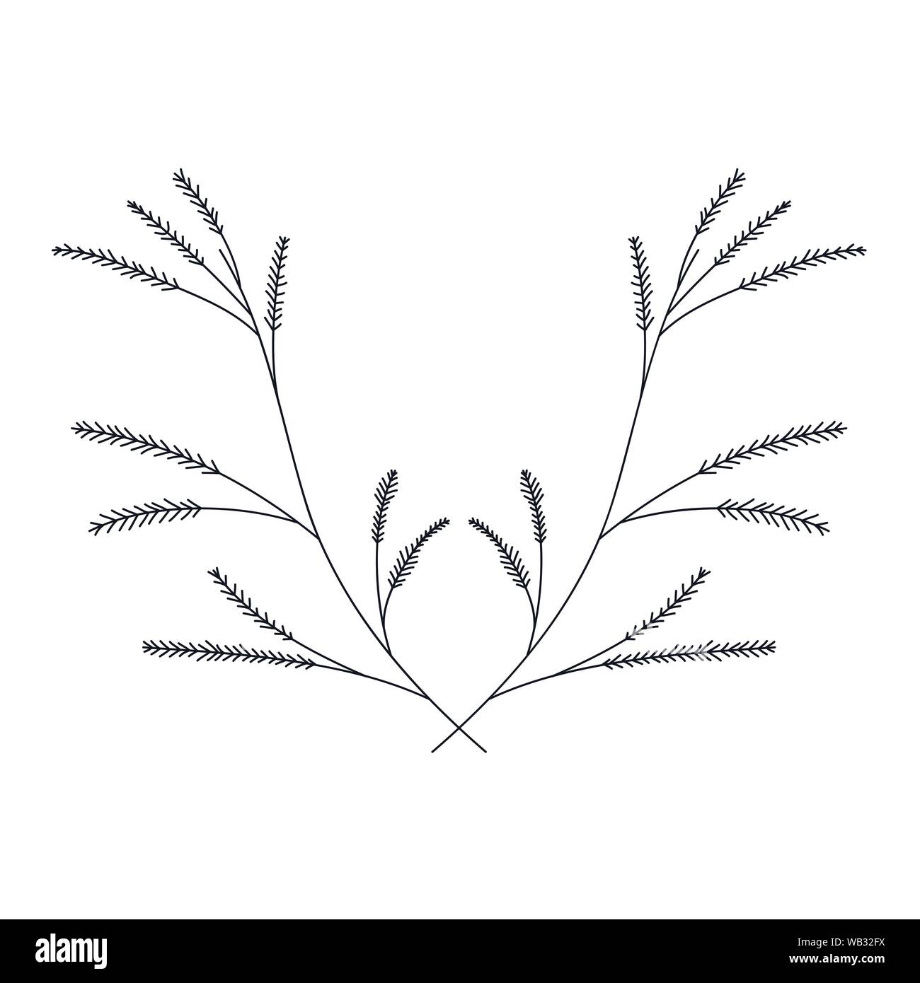 branch with leaves isolated icon Stock Vector Image & Art - Alamy