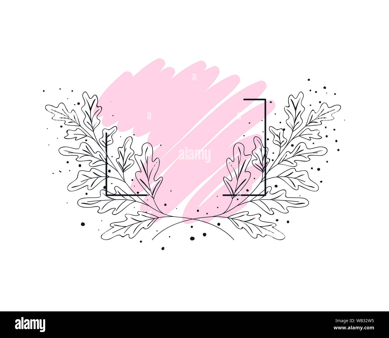 frame with flowers isolated icon Stock Vector Image & Art - Alamy