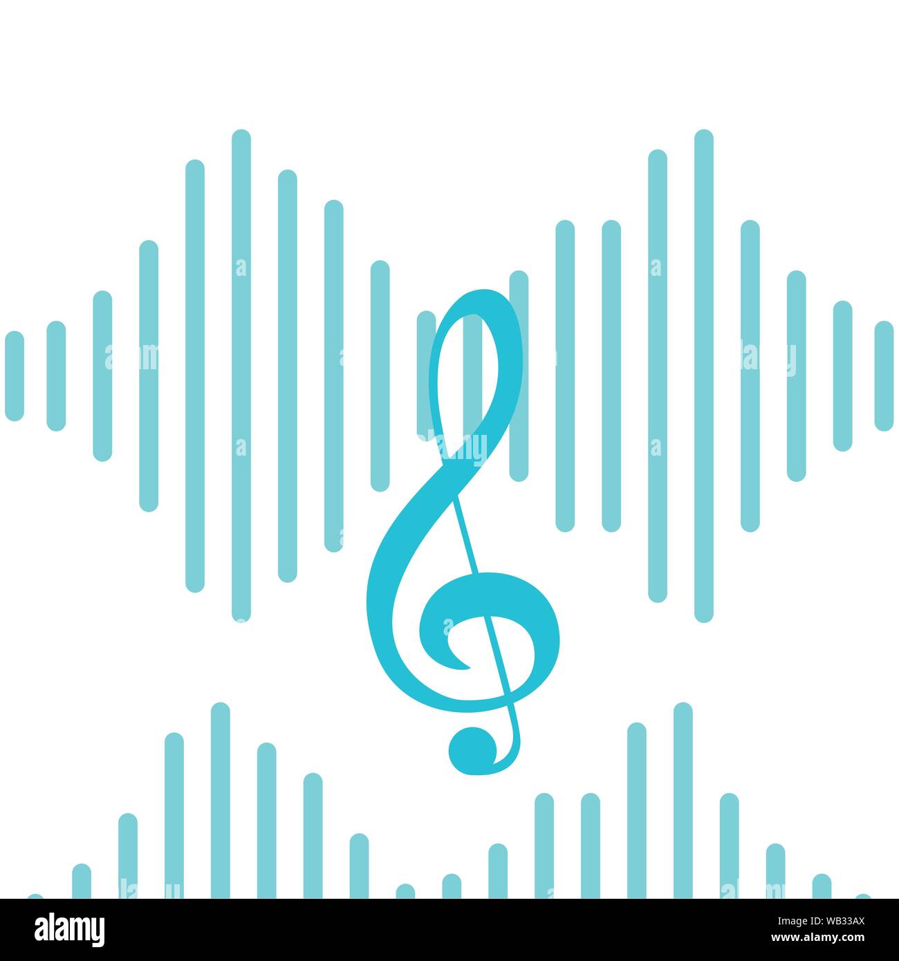 musical note equalizer music sound design vector illustration Stock ...