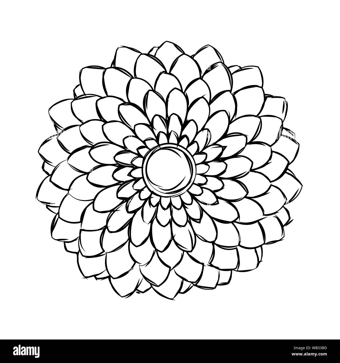 Abstract cute flower Stock Vector Image & Art - Alamy