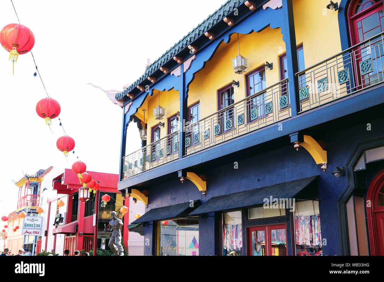 Lanterns of Chinatown Los Angeles Stock Photo Alamy