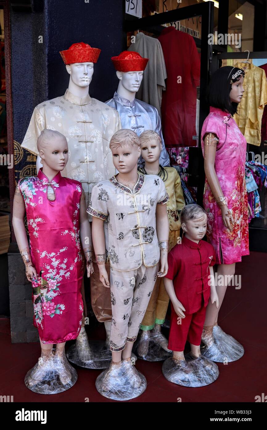 Los Angeles Chinatown Mannequins Stock Photo Alamy