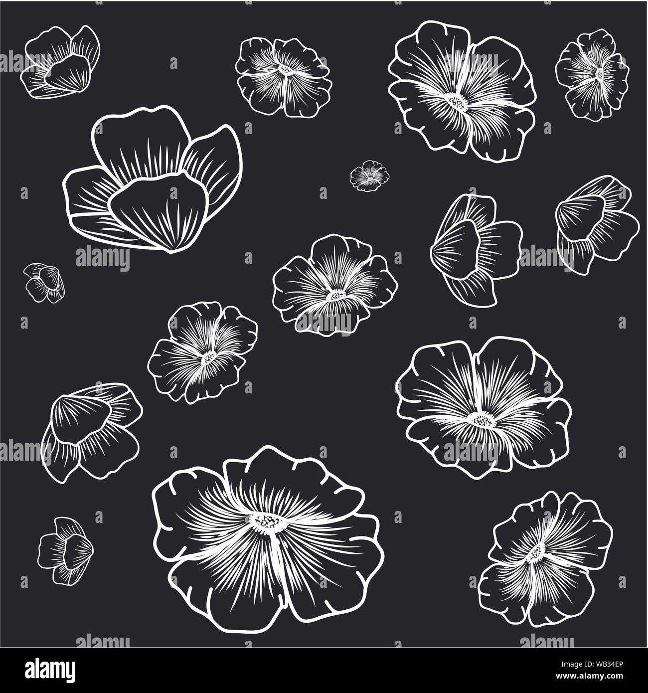 pattern of flowers isolated icon Stock Vector Image & Art - Alamy
