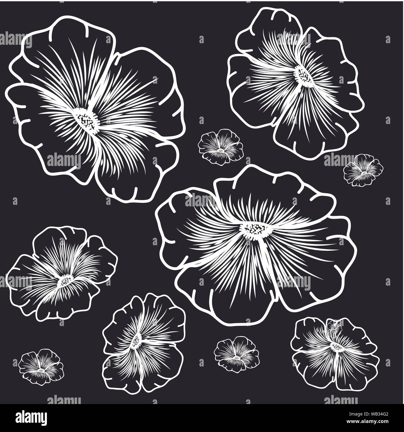 pattern of flowers isolated icon Stock Vector Image & Art - Alamy