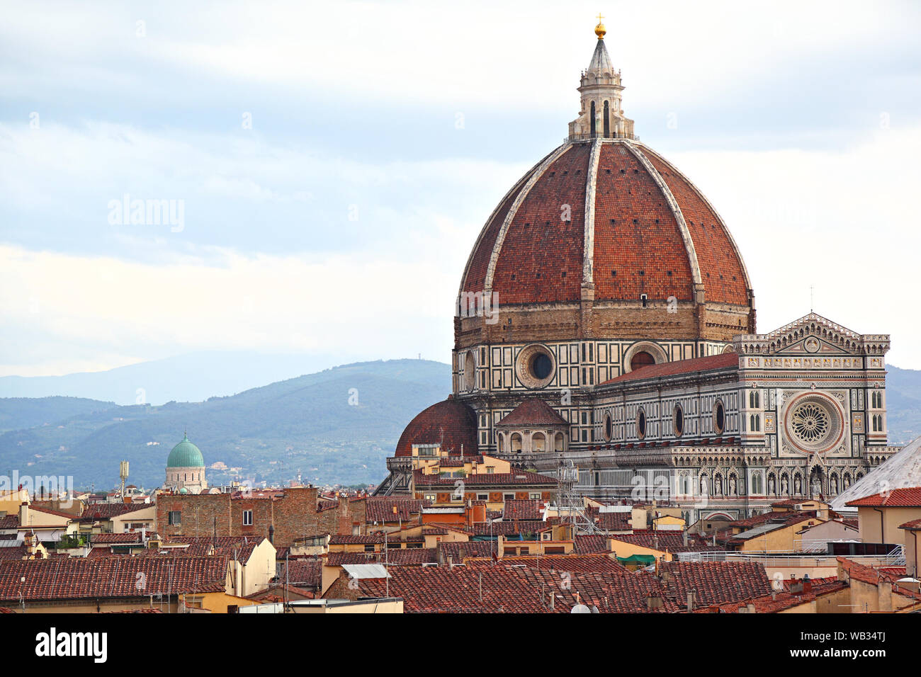 The famous Duomo of the Santa Maria del Fiore Cathedral in Florence ...
