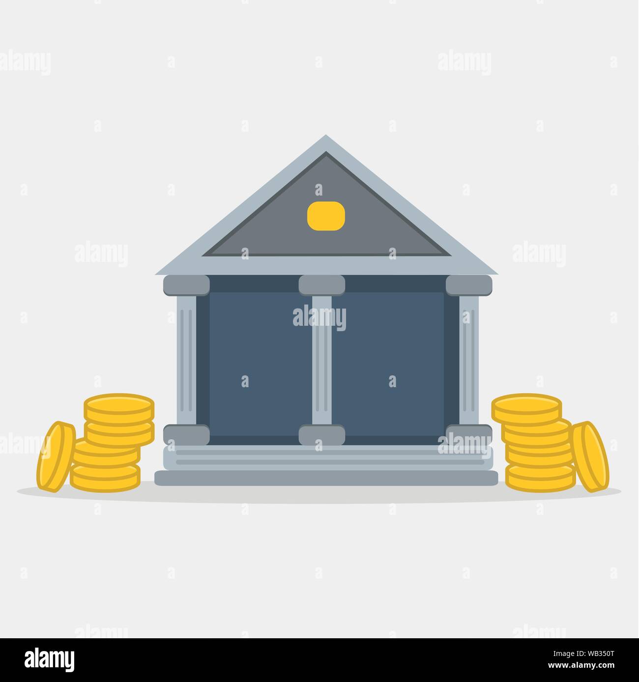 bank icon vector illustration Stock Vector