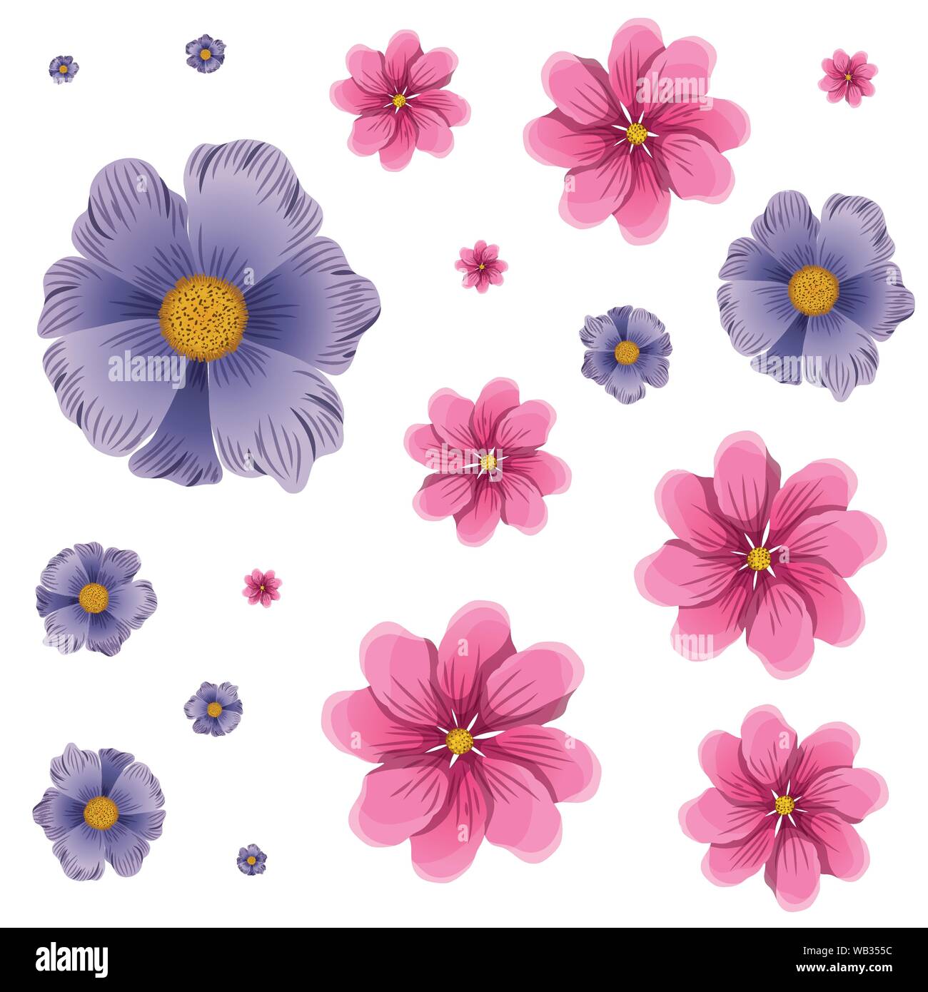 pattern of flowers isolated icon Stock Vector Image & Art - Alamy