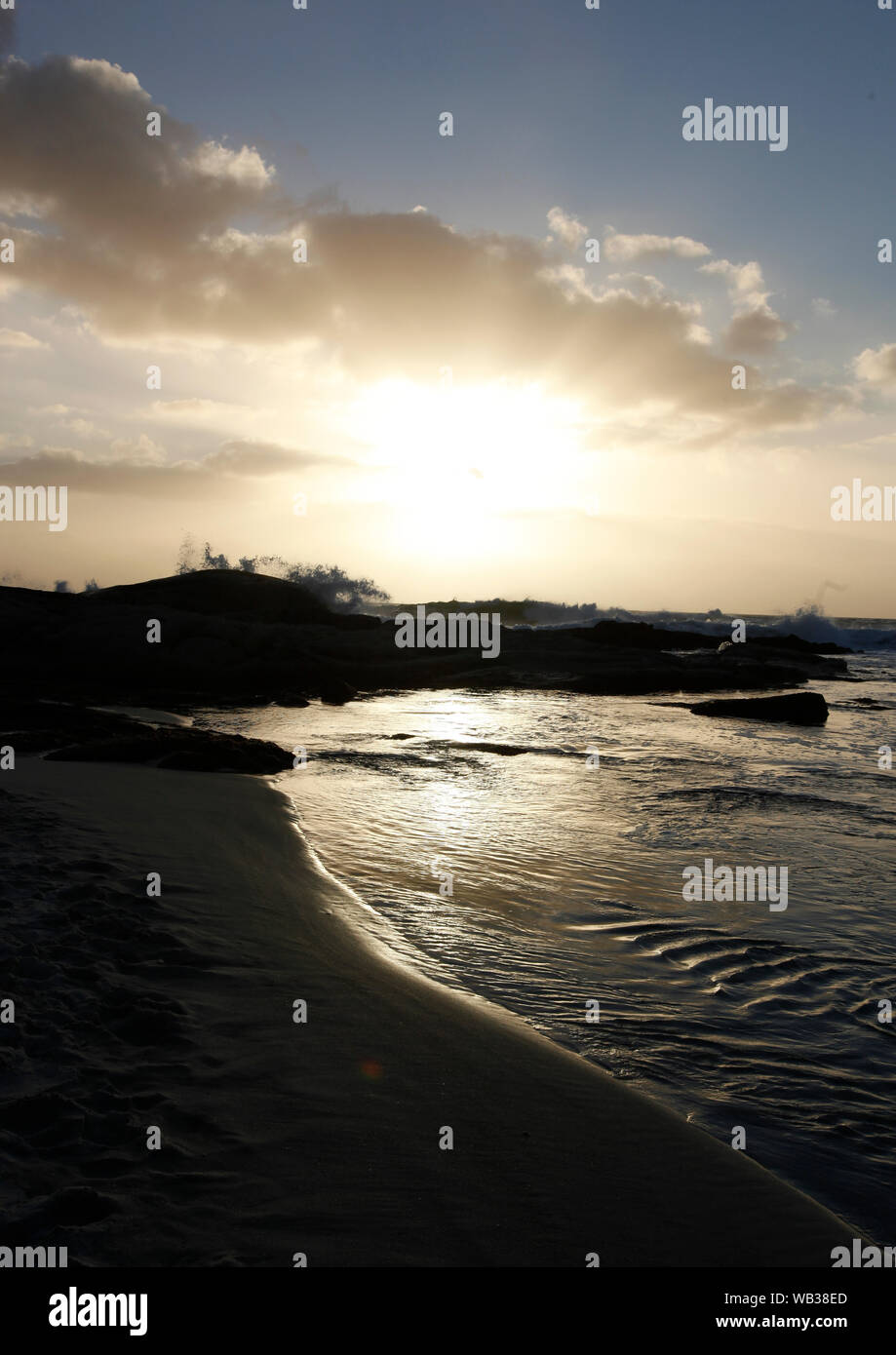  A sunset is seen in South Africa Stock Photo - Alamy