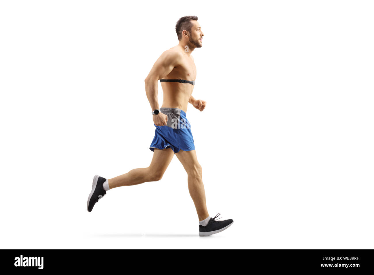 Heart rate monitor chest jogging hi-res stock photography and images - Alamy