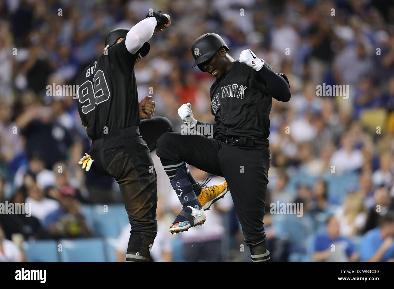 LOS ANGELES, CA - AUGUST 23: New York Yankees shortstop Didi