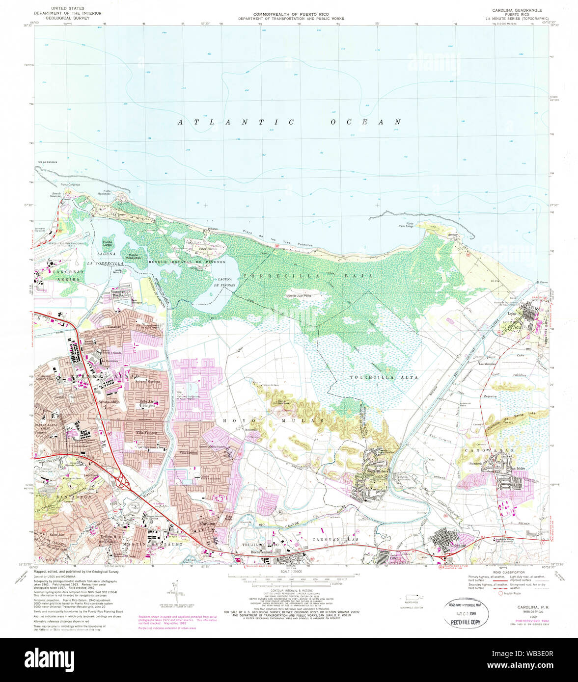 USGS Topo Map Puerto Rico - Carolina